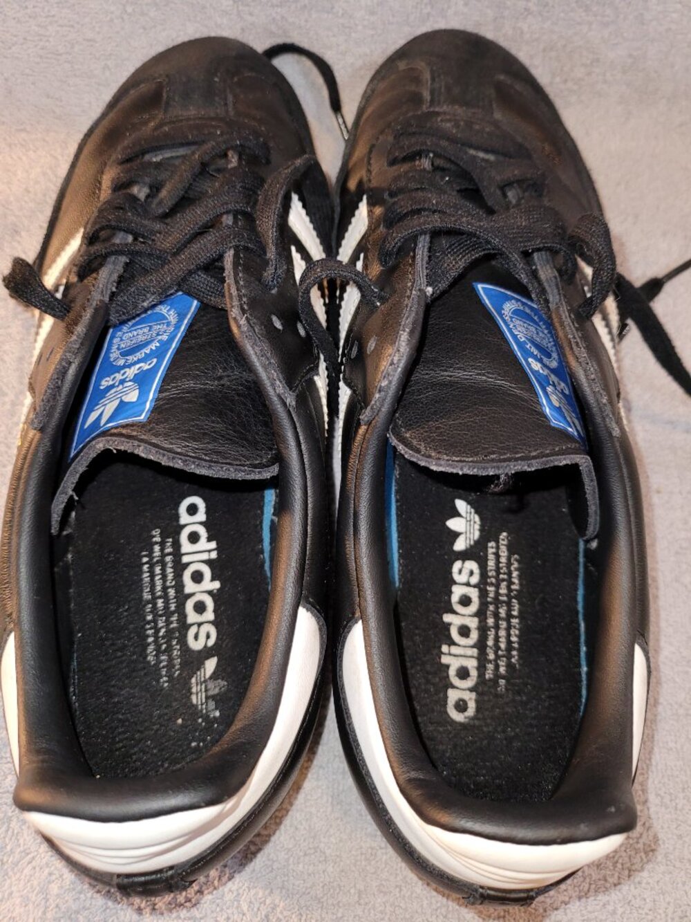 Adidas Samba OG Men's Size 8.5 Black White Brown Gum B75807 Sneakers (#1872) - Picture 5 of 16